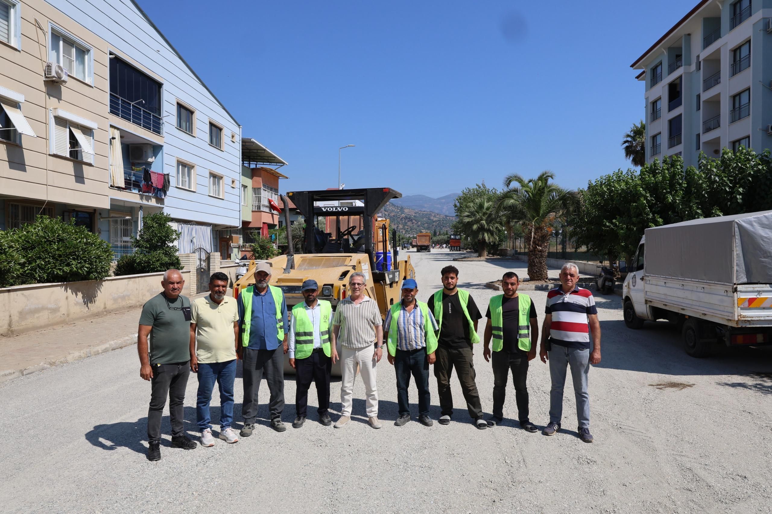 Başkan Tetik 41 noktadaki yol çalışmalarını yerinde inceledi