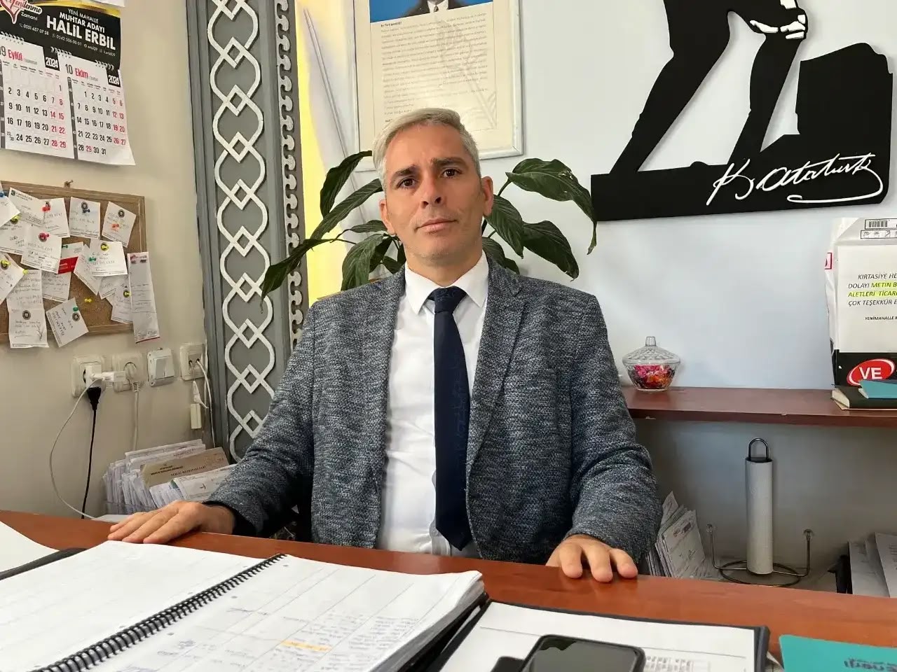MUHTAR ERBİL’DEN BAŞKAN TETİK’E HİZMET TEŞEKKÜRÜ